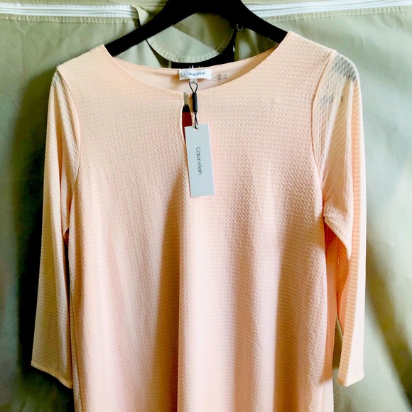 NWT Calvin Klein knit quarter length shit - Picture 1 of 2